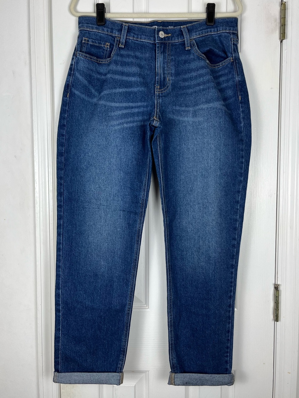 Old Navy Mid Rise Wow Boyfriend Jeans Sz 8 Stretch Denim